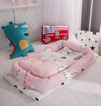 Crib Anti-pressure Newborn Foldable Portable Crib