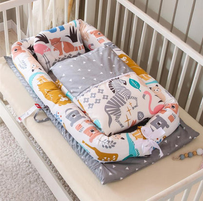 Crib Anti-pressure Newborn Foldable Portable Crib