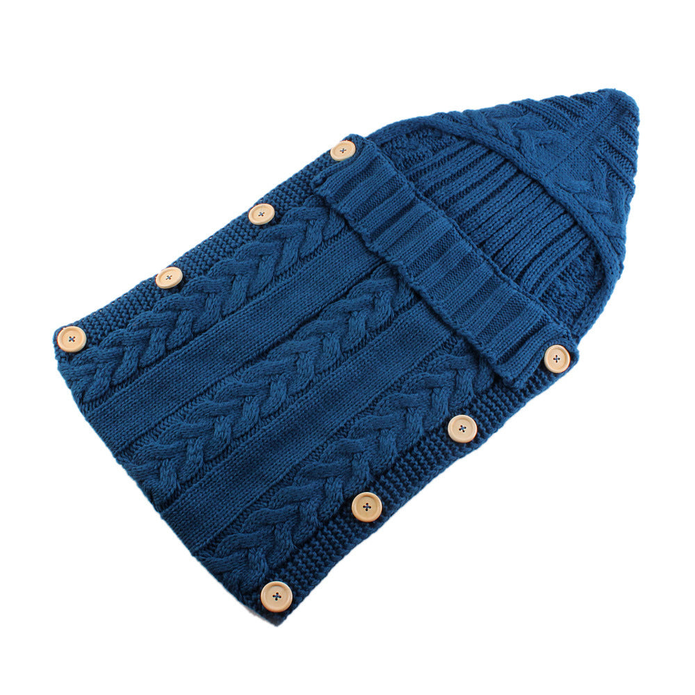 SnuggleNest Knitted Baby Swaddle