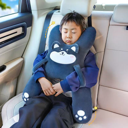 Cute Cartoon Car Headrest Pillow for Kids