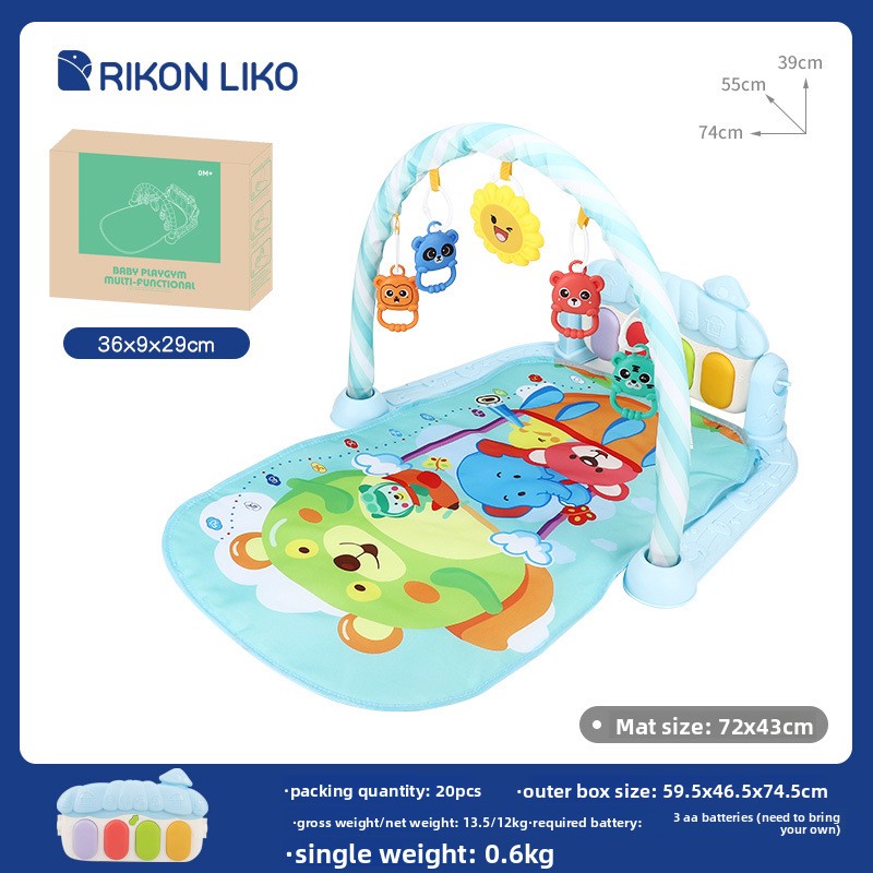 3-in-1 Baby Activity Play Gym & Kick Piano Mat