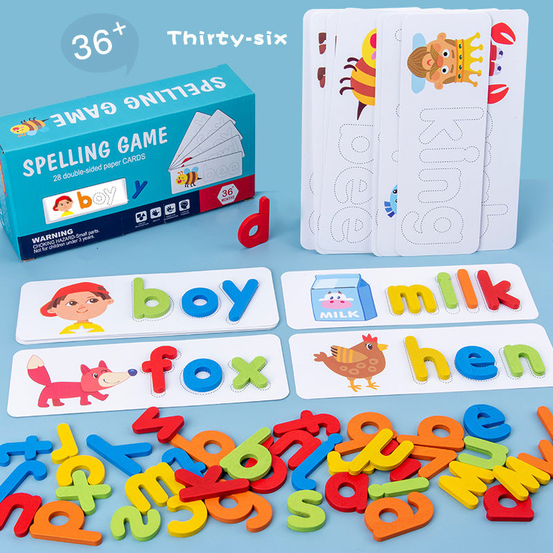 SpellSmart Wooden Alphabet Matching Game