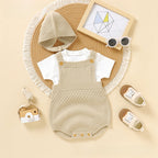 Little Luxe Knitted Baby Romper Set