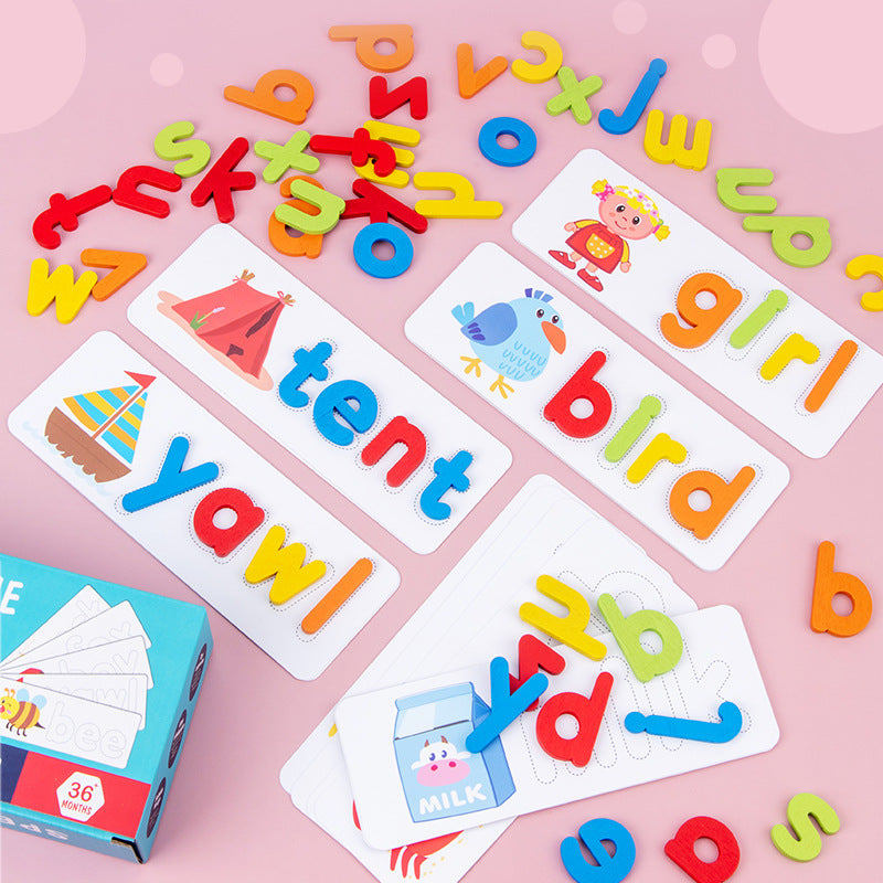 SpellSmart Wooden Alphabet Matching Game