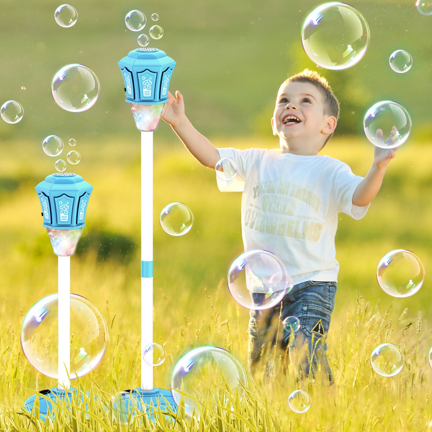 Automatic Bubble Machine with Lights & Music