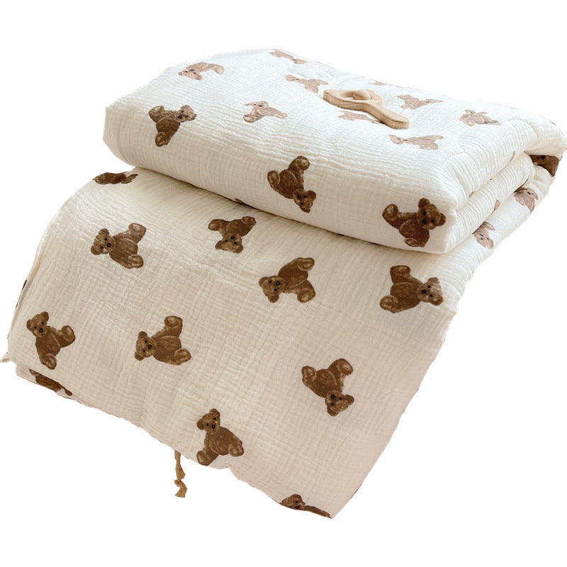 SnuggleBear Cotton Baby Quilt