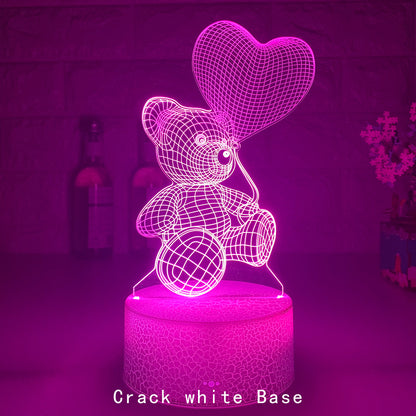 TeddyGlow 3D Love Light