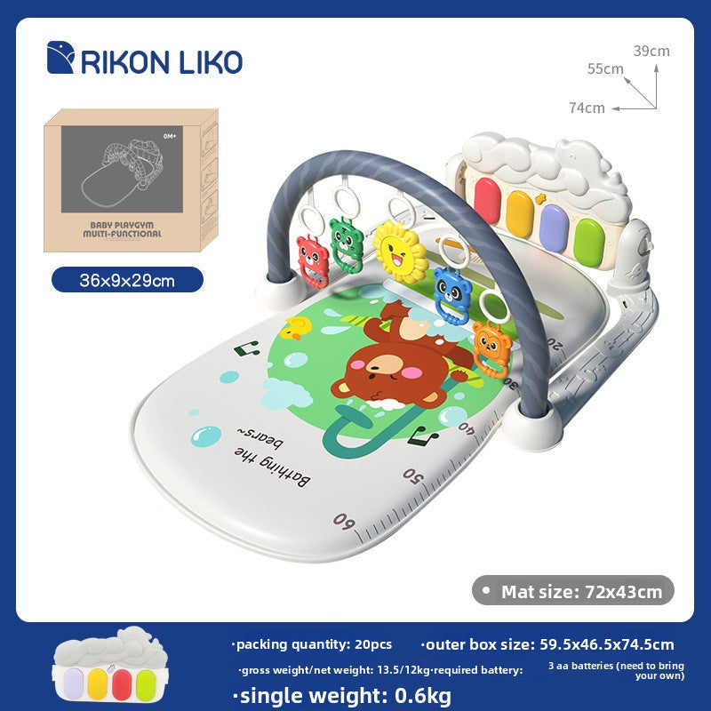 3-in-1 Baby Activity Play Gym & Kick Piano Mat