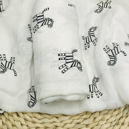 BambooHug Ultra-Soft Baby Muslin Swaddle Blanket