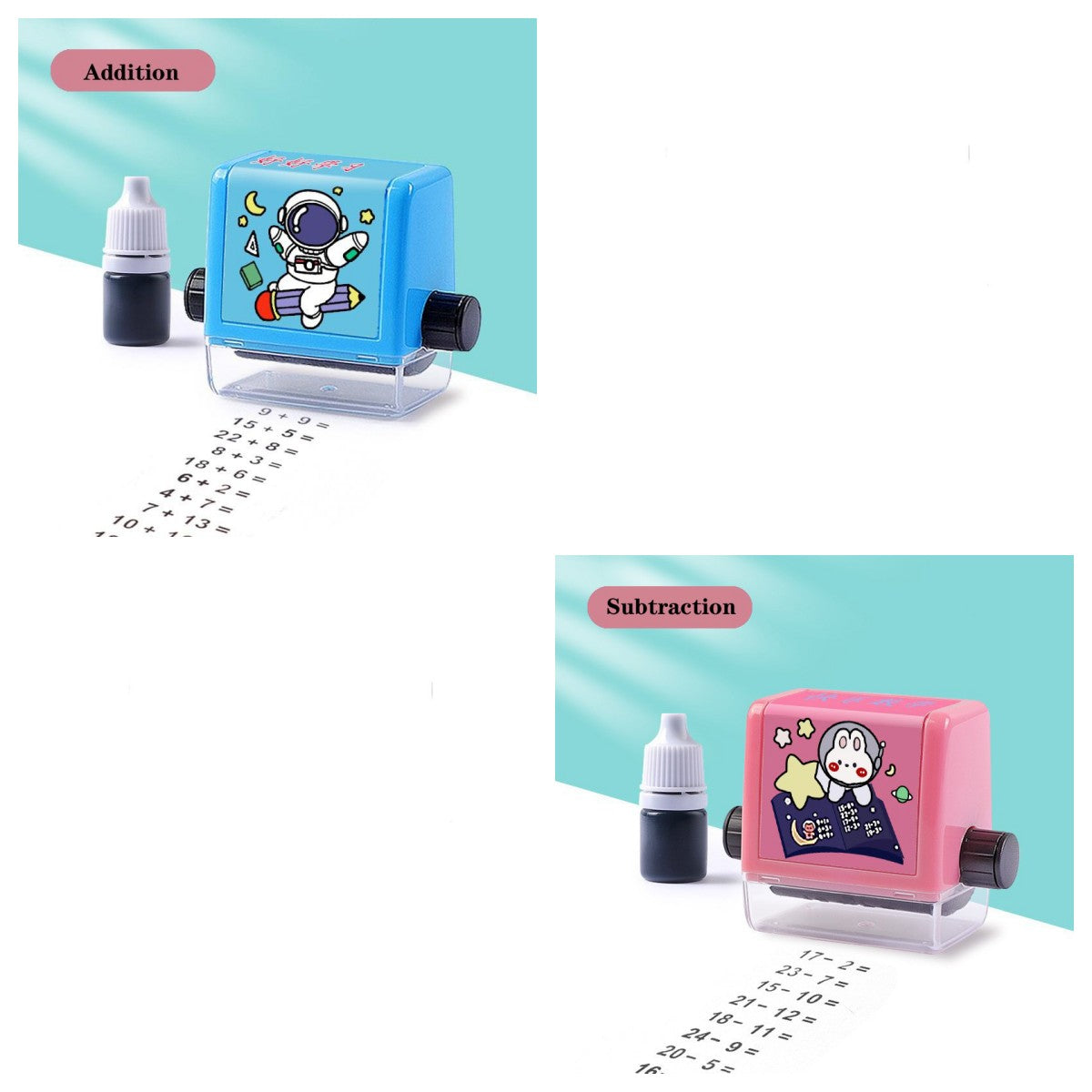 Roll & Learn Math Stamp Set