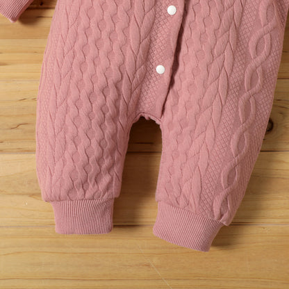 SnuggleSoft Baby Hooded Cotton Jumpsuit