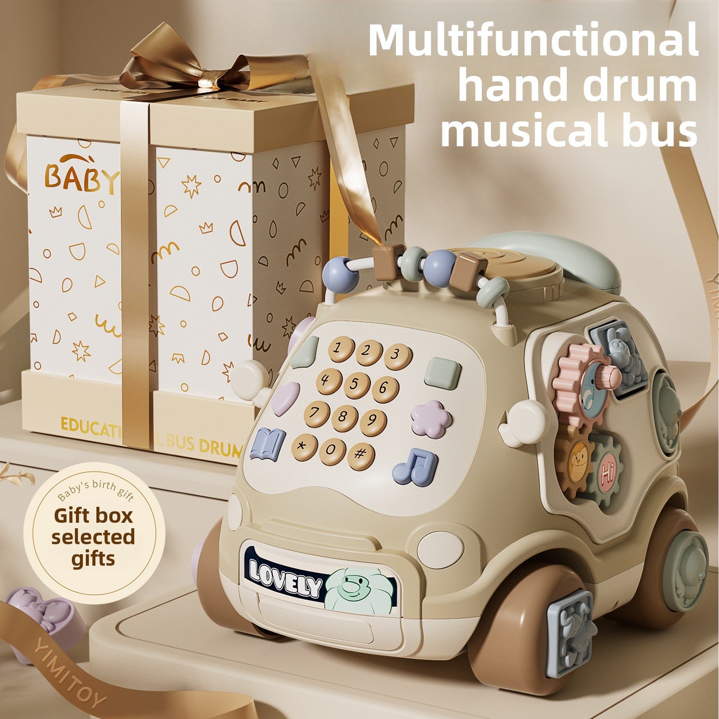 Baby Multi-Functional Musical Hand Drum Toy