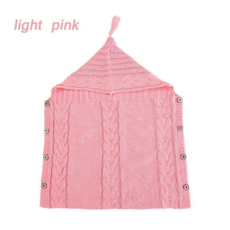 Infant Baby Tassel Hooded Sleeping Bag Sweater