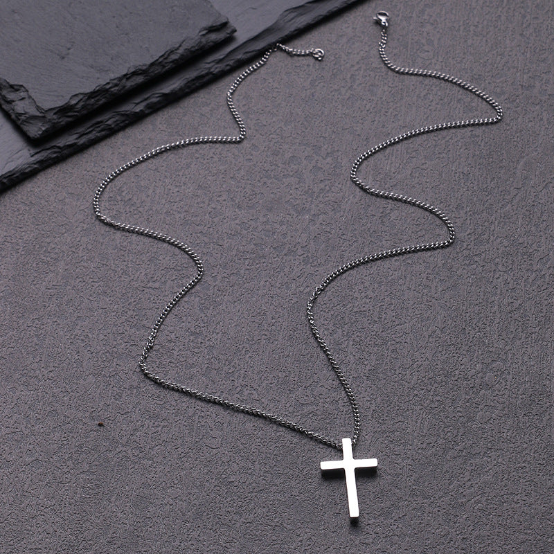 Titan Cross Geo Necklace