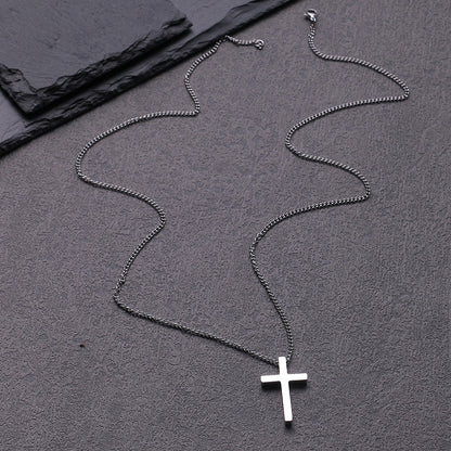 Titan Cross Geo Necklace