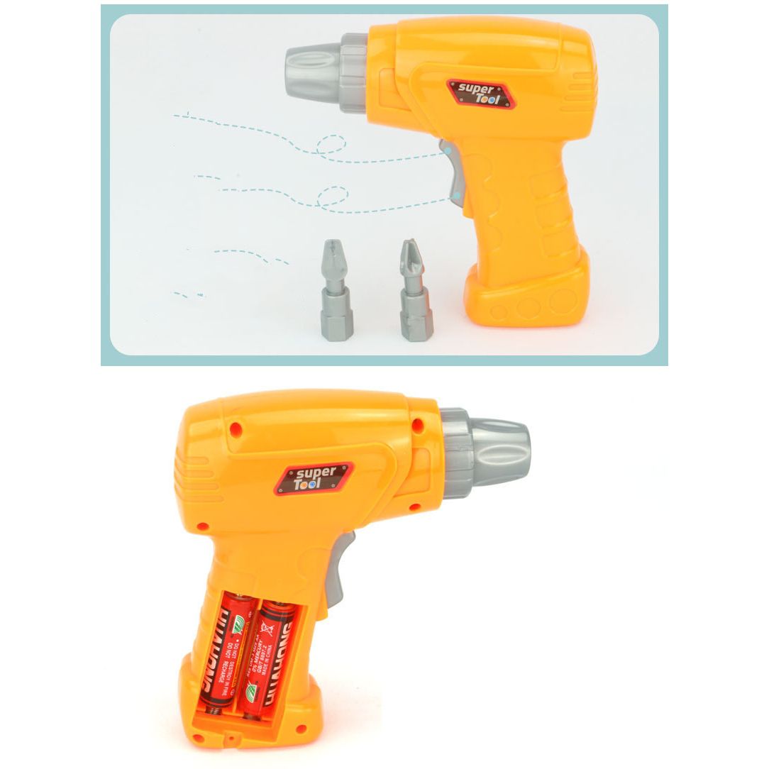 Kids Electric Drill Screw Puzzle Educational Board