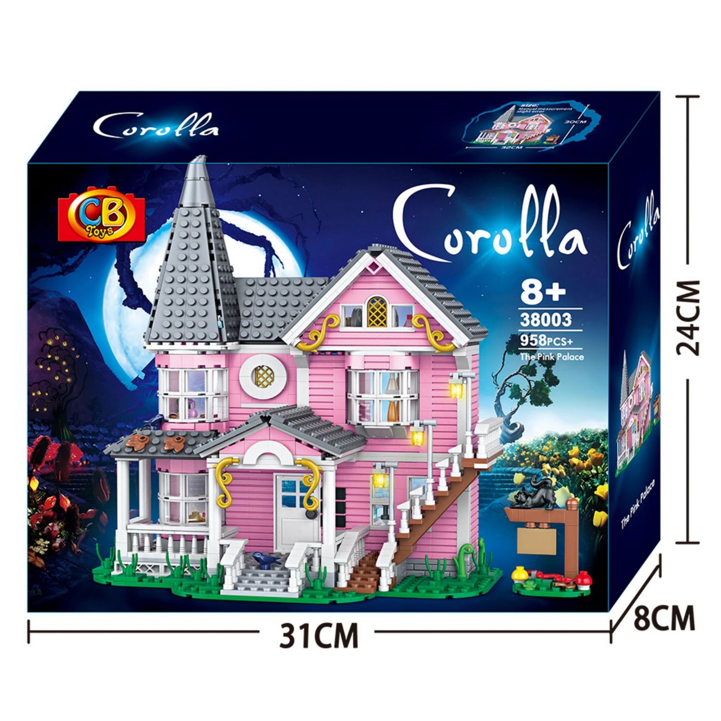 Enchanted Dream Castle Building Block Set (504–1050 Pieces)