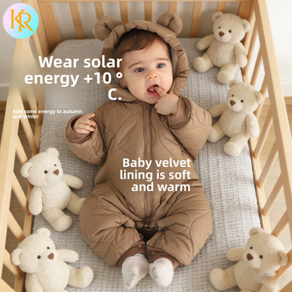 SnuggleCotton Baby Hooded Romper