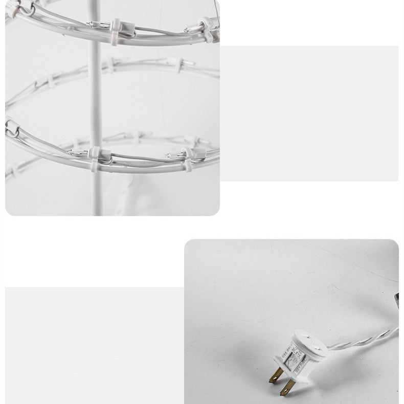 Dreamy Spiral Christmas Tree Lights – Foldable LED Holiday Display