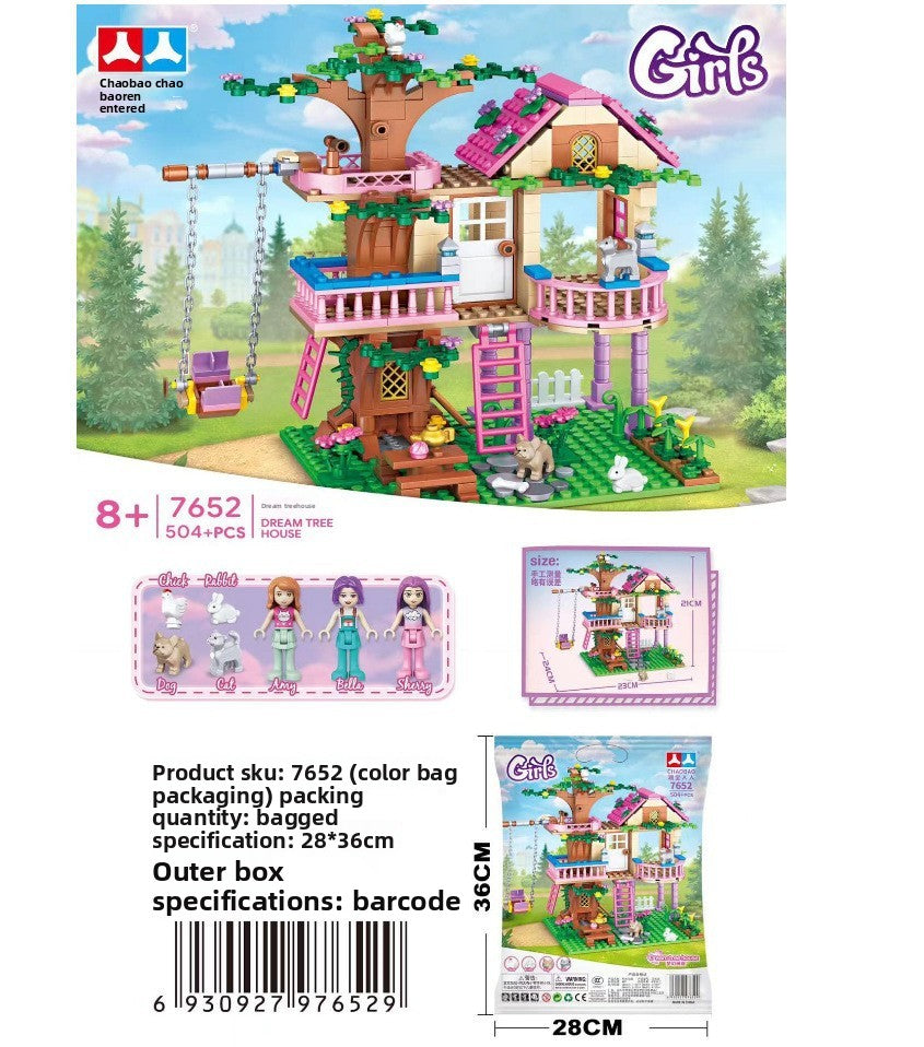 Enchanted Dream Castle Building Block Set (504–1050 Pieces)