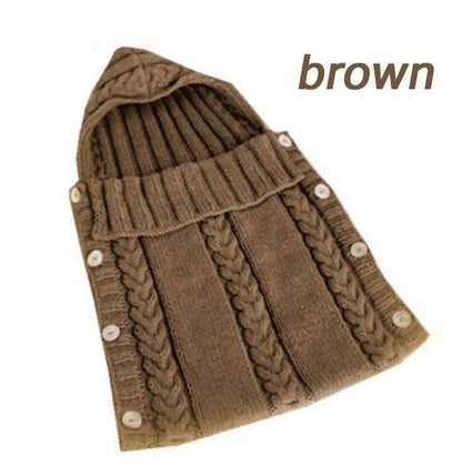 Infant Baby Tassel Hooded Sleeping Bag Sweater