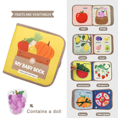 Montessori Baby Cloth Book – Interactive Sensory Learning Toy