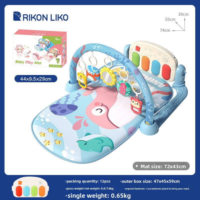 3-in-1 Baby Activity Play Gym & Kick Piano Mat