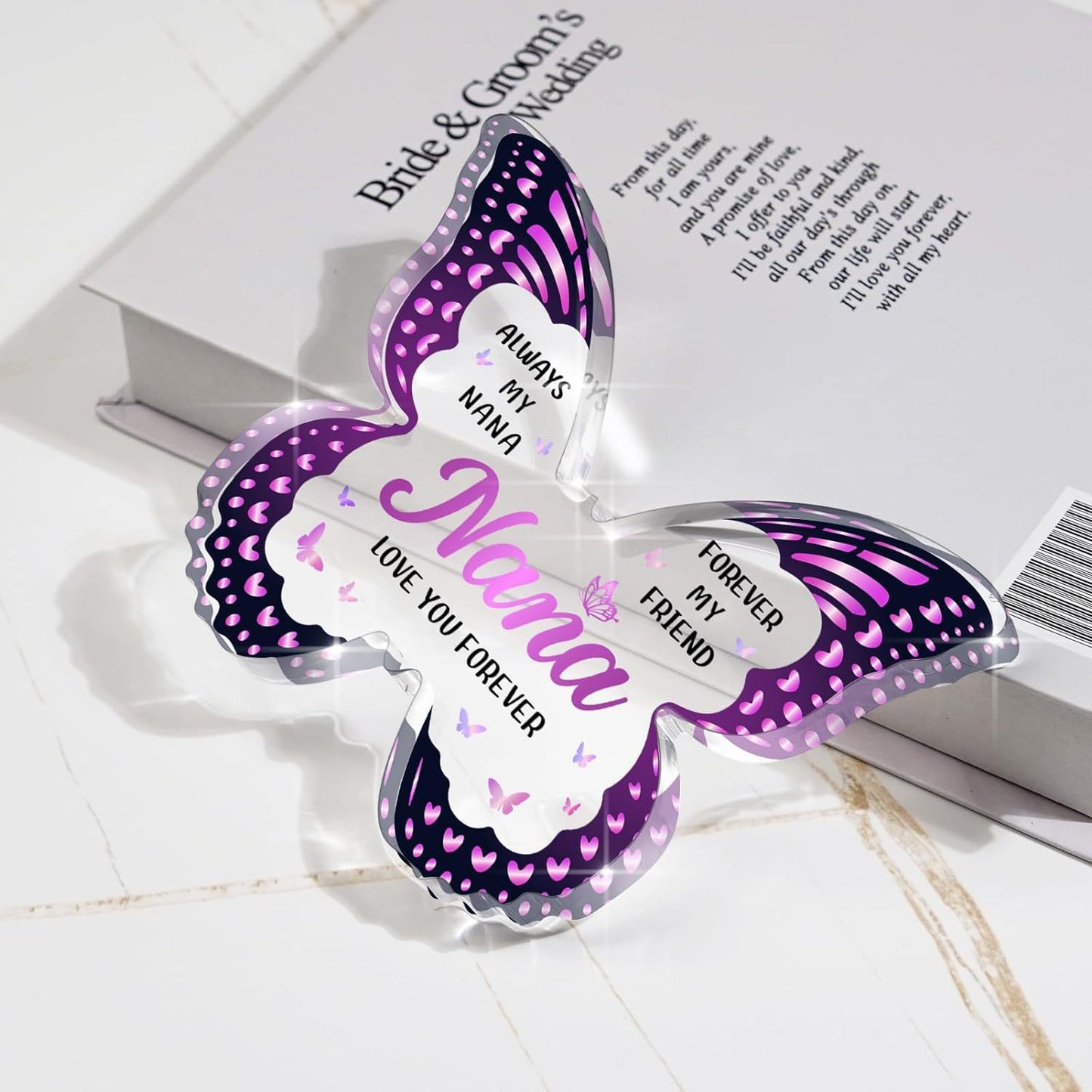 Butterfly-Shaped Acrylic Keepsake