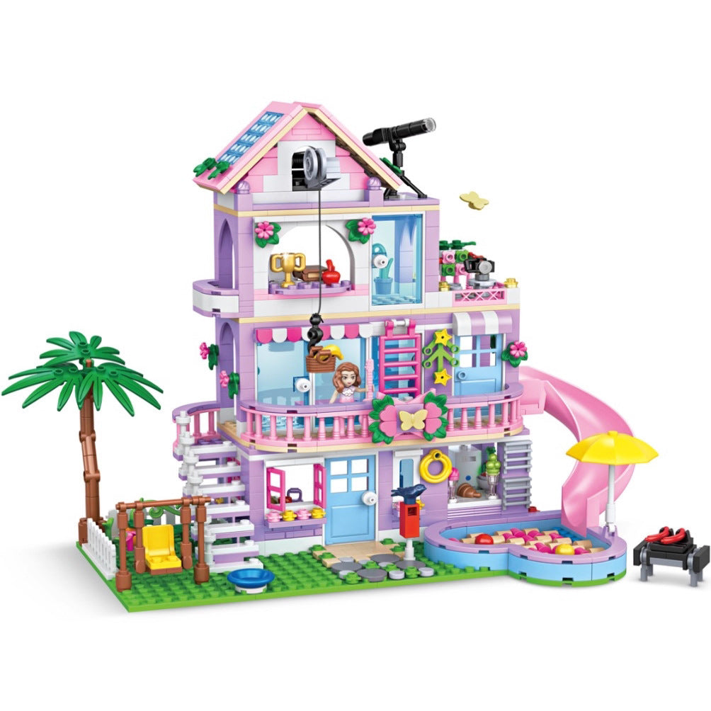Enchanted Dream Castle Building Block Set (504–1050 Pieces)