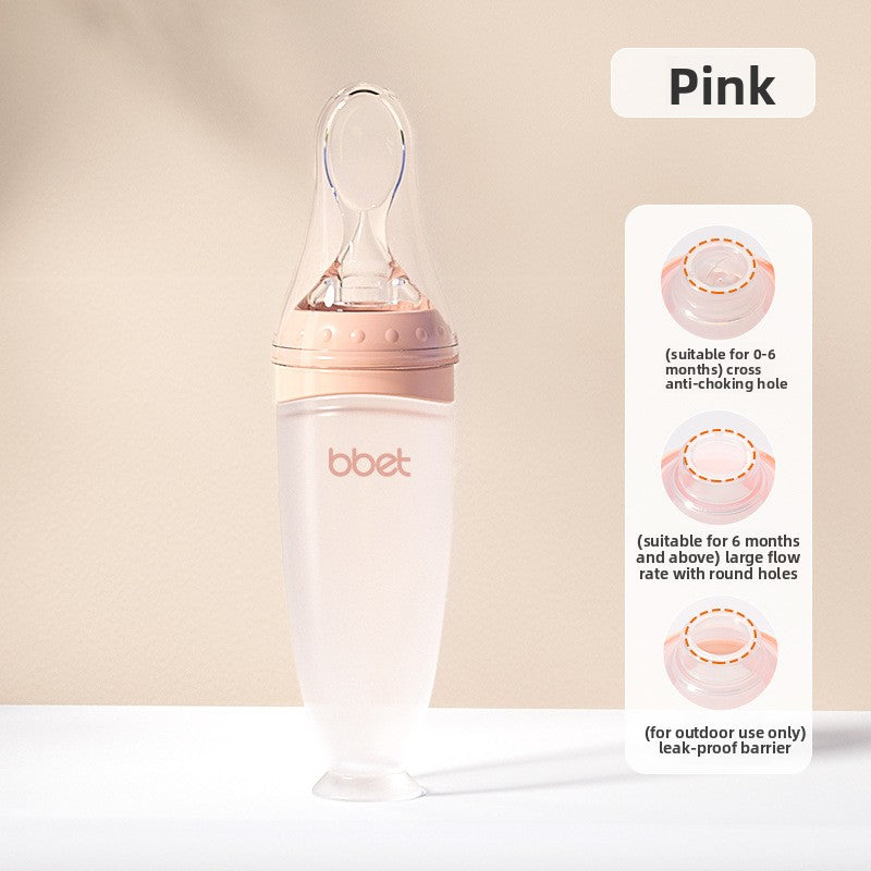 Silicone Squeeze Feeding Spoon Bottle