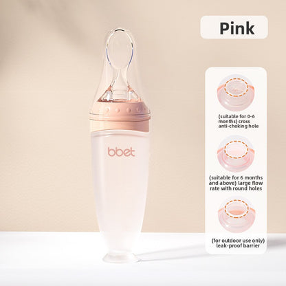 Silicone Squeeze Feeding Spoon Bottle