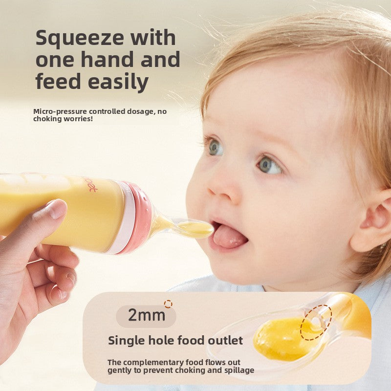 Silicone Squeeze Feeding Spoon Bottle