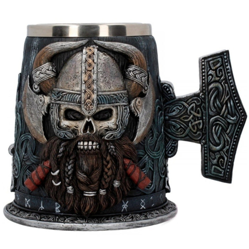 Legendary Warrior Steel Tankard (600ml)