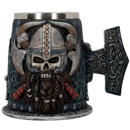 Legendary Warrior Steel Tankard (600ml)