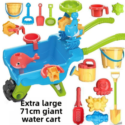 Multifunctional Children Water Sand Play Table with Wheels