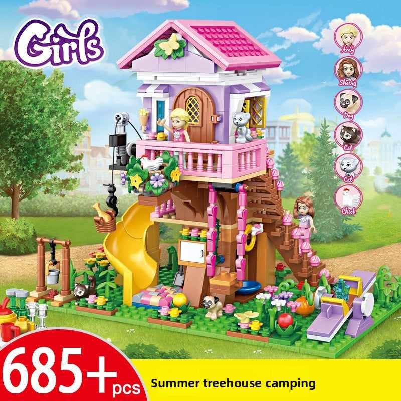 Enchanted Dream Castle Building Block Set (504–1050 Pieces)