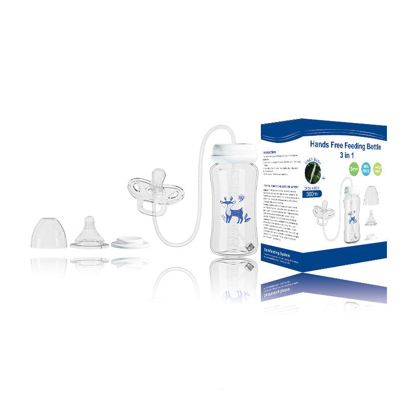 Hands-Free Baby Feeding Bottle