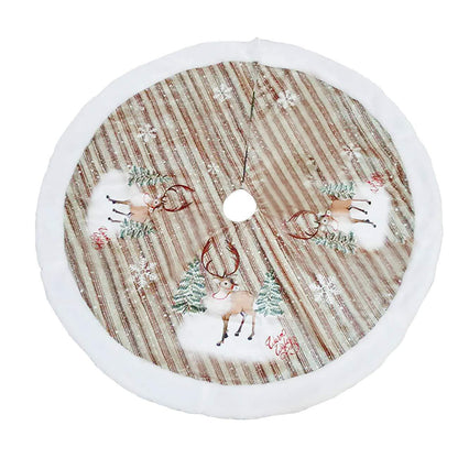 Christmas Tree Skirt 98cm Flannel Old Man Tree