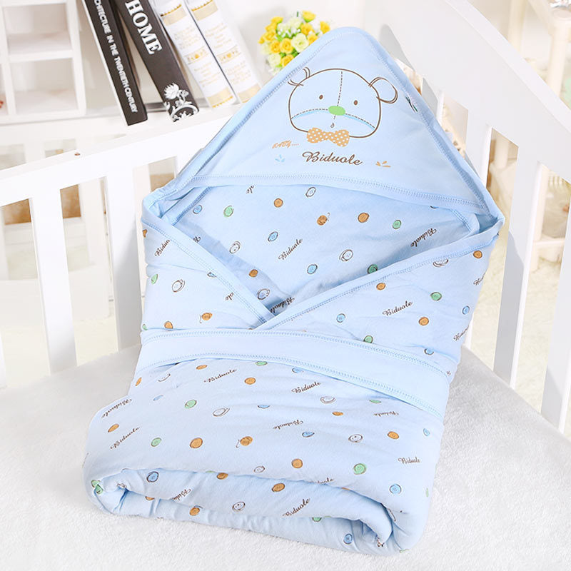 SnuggleNest Thick Cotton Baby Swaddle Quilt