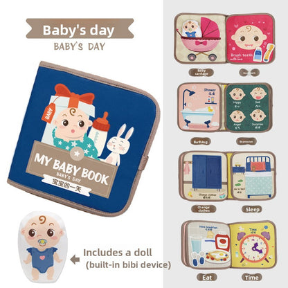 Montessori Baby Cloth Book – Interactive Sensory Learning Toy