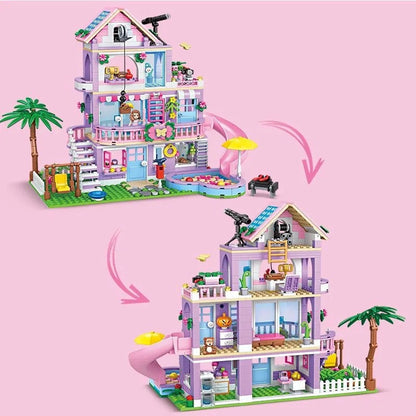 Enchanted Dream Castle Building Block Set (504–1050 Pieces)
