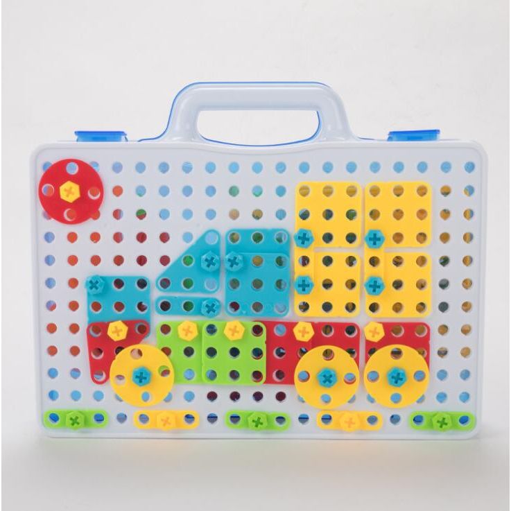 Kids Electric Drill Screw Puzzle Educational Board