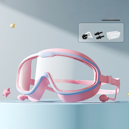 Kids Swimming Goggles Set with Cap & Accessories