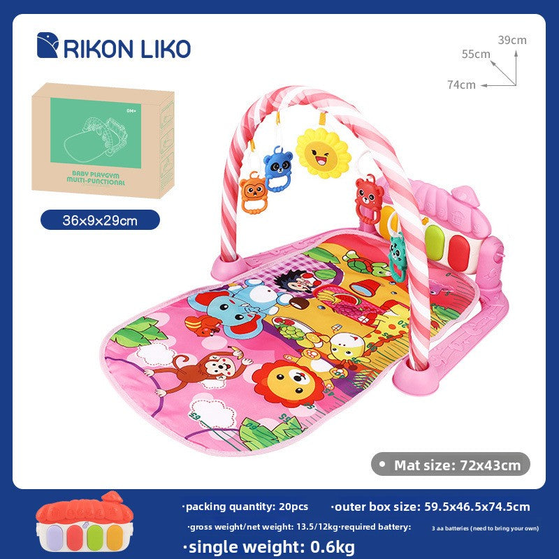 3-in-1 Baby Activity Play Gym & Kick Piano Mat