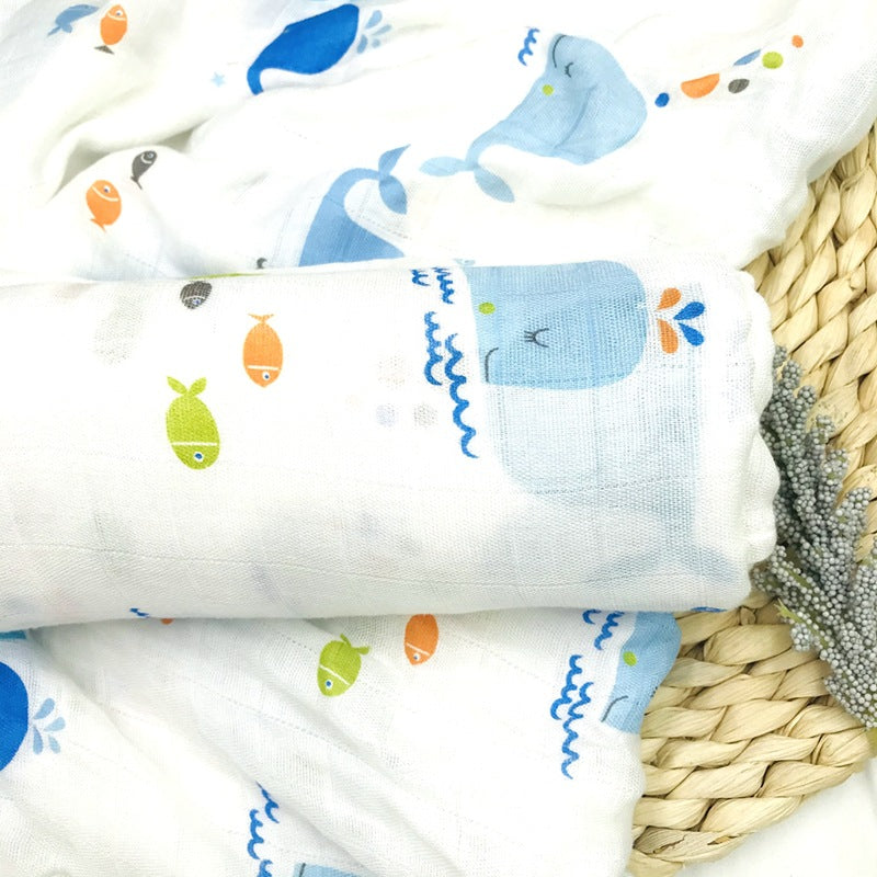 BambooHug Ultra-Soft Baby Muslin Swaddle Blanket
