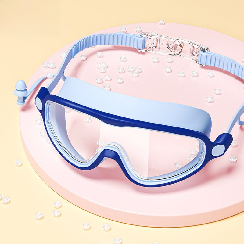 Kids Swimming Goggles Set with Cap & Accessories