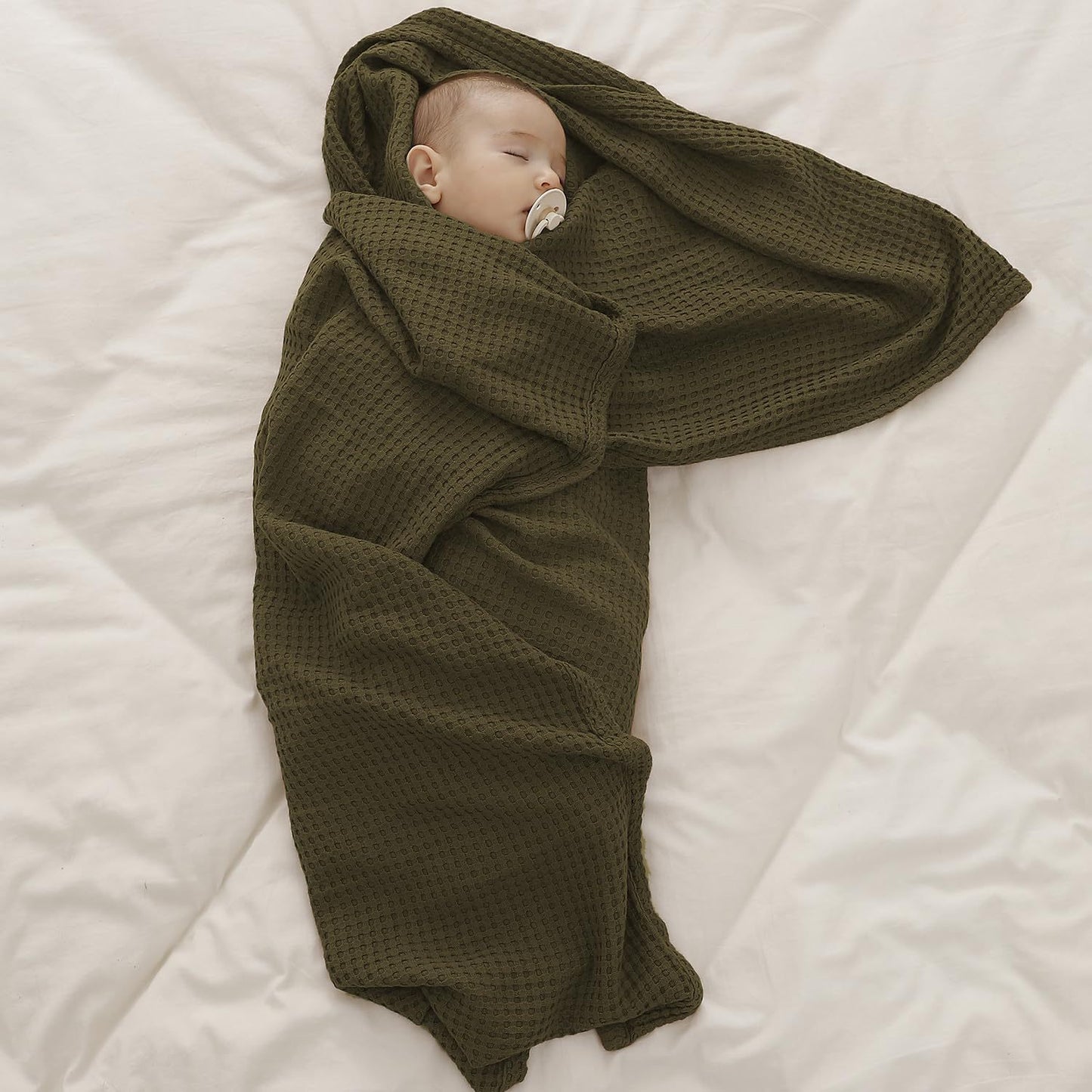 Waffle Weave Baby Blanket