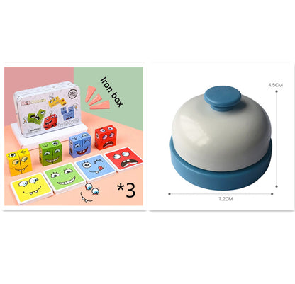 Montessori Emoji Puzzle Block Battle Game