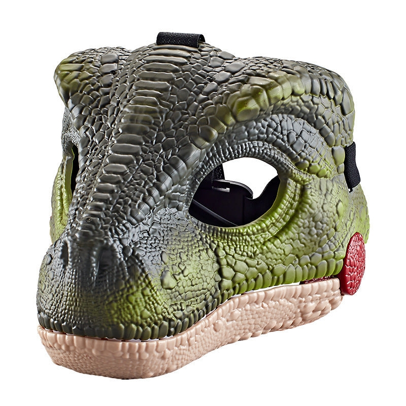 Realistic Velociraptor Dinosaur Mask with Sound