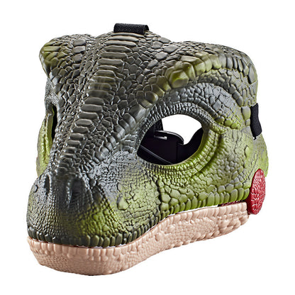 Realistic Velociraptor Dinosaur Mask with Sound